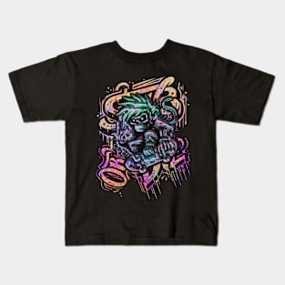 Hardcore Monkey | Skater Monkey | Monkey Art | Cool Monkey | Graffiti Monkey Kids T-Shirt